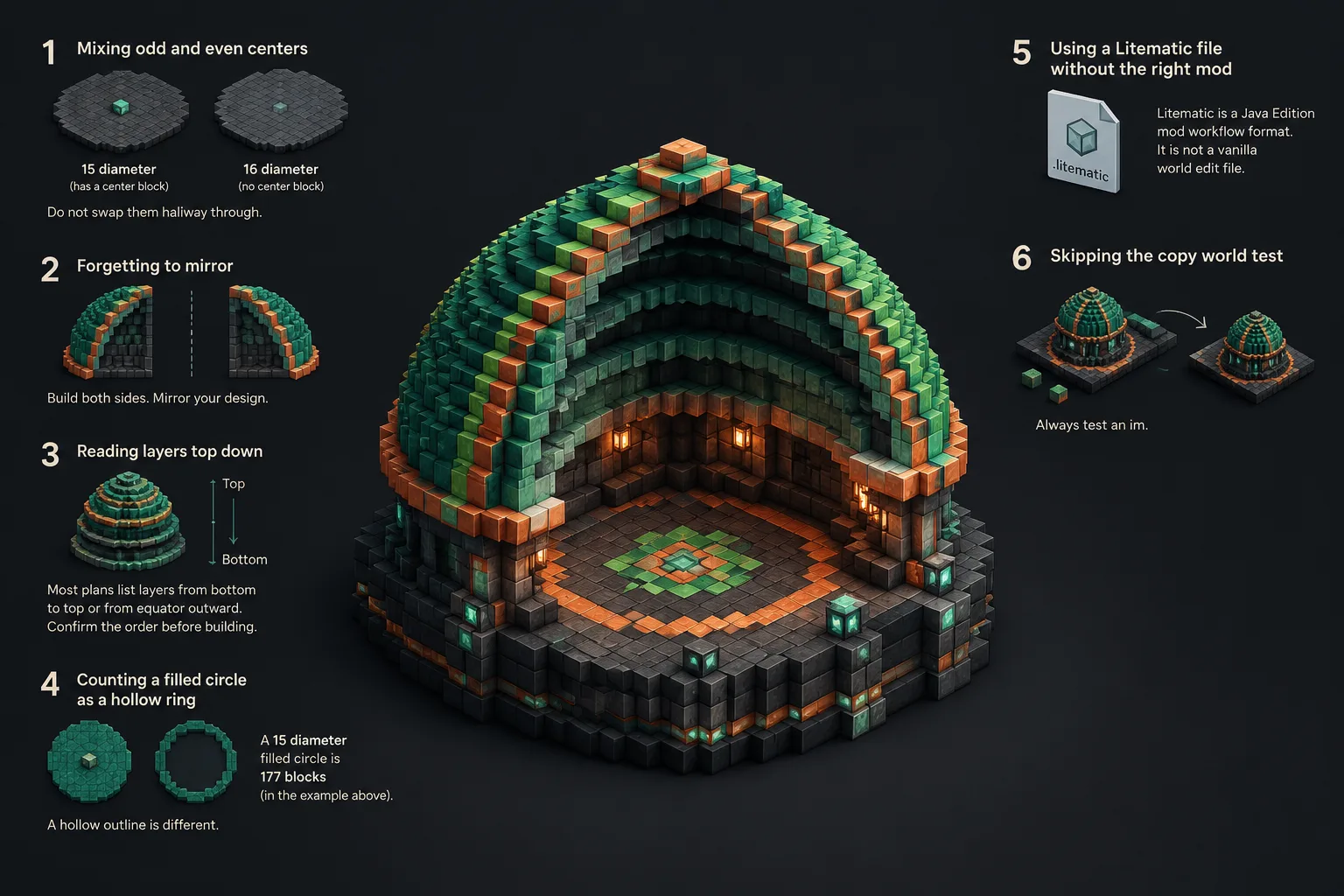 Voxel dome cutaway